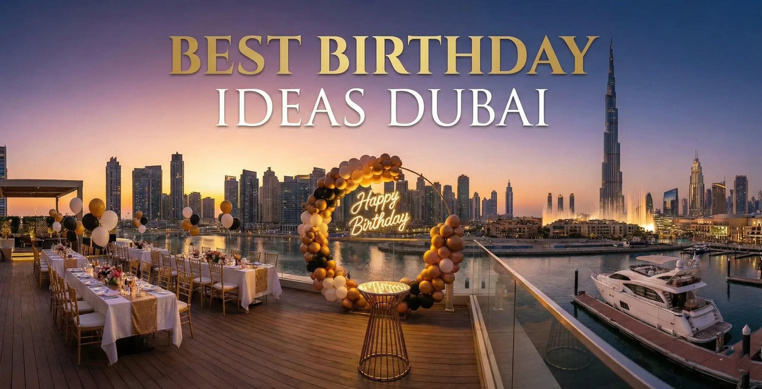 Best Birthday Ideas Dubai