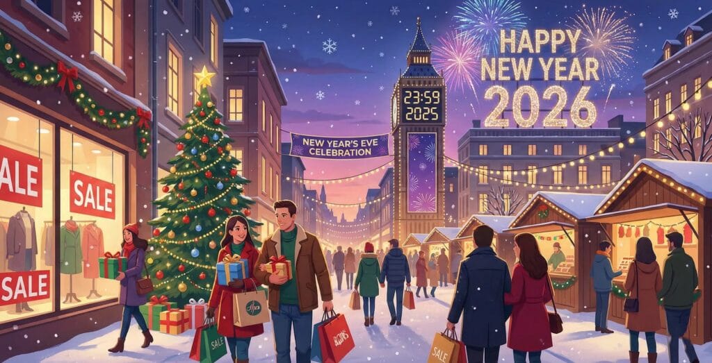 Combining Christmas with Shopping & New Year