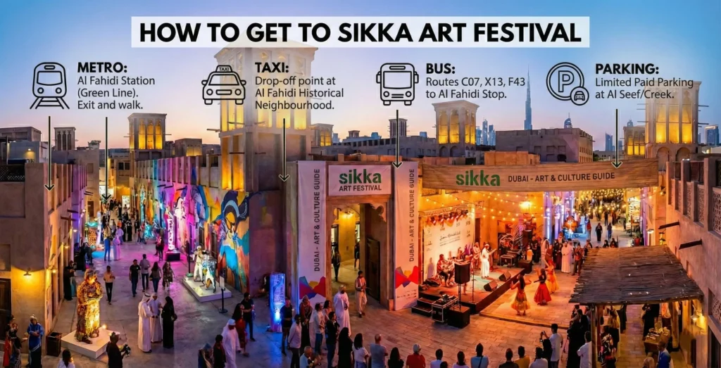 How to get to Sikka (metro, taxi, bus, parking)